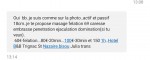 :grin:  Pipita salut Ruben<br /><br />Oui donc j'avais rendez vous a 14H et je suis resté jusqu'a 15 h puisqu'a j'avais réservé 1H , le temps est bien respecté et n'est pas présèe .<br />Juste de temps en temps pour le téléphoné tu endentais la réception des SMS mais he